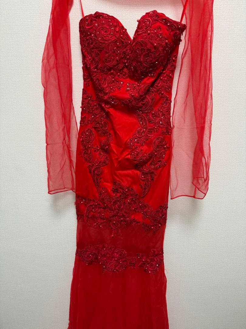 Eau Sovage 刺繍 チュール ロング キャバドレス マーメイドドレス