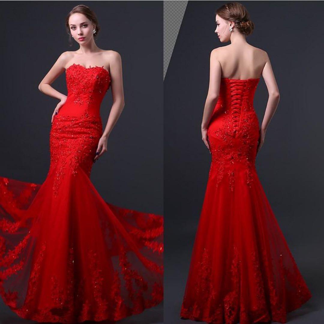 Eau Sovage 刺繍 チュール ロング キャバドレス マーメイドドレス