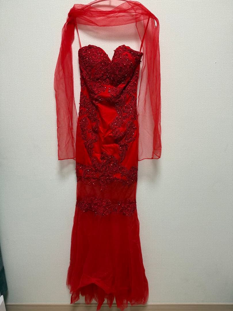 Eau Sovage 刺繍 チュール ロング キャバドレス マーメイドドレス