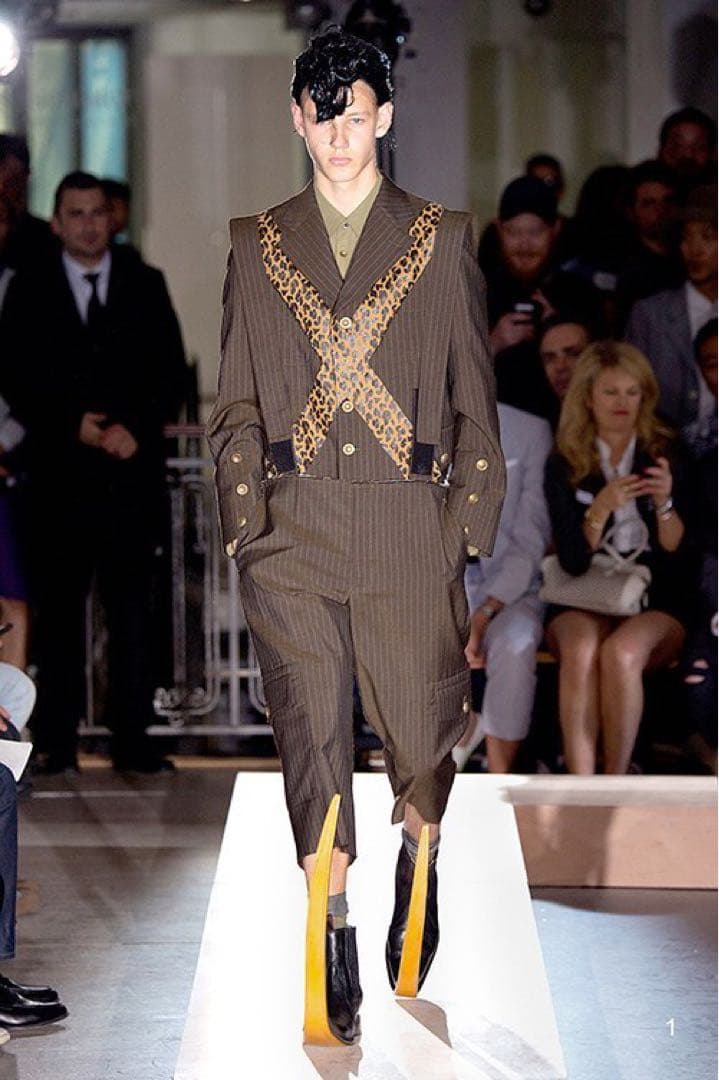 コムデギャルソン オムプリュス15ss セットアップ　鈴木ヒラク　刺繍