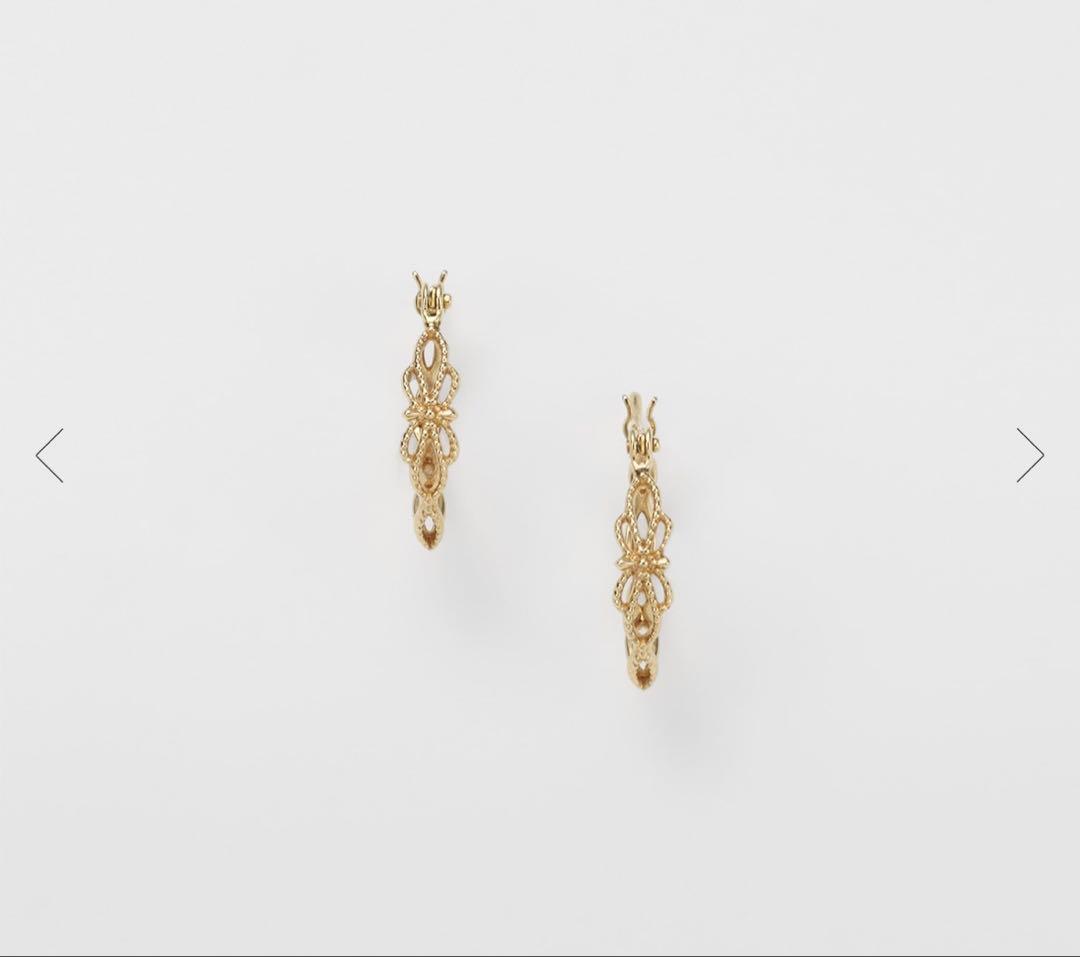 アガット　agate K10 フープピアス