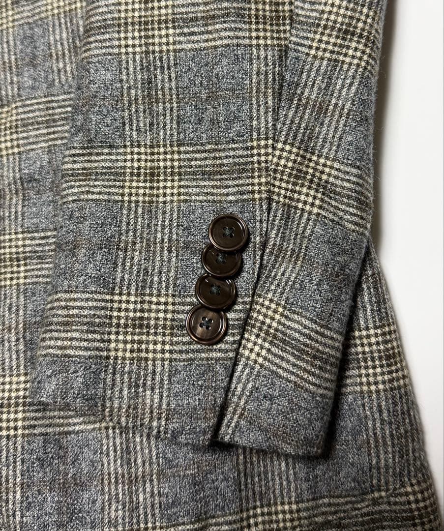 【美品】TAGLIATORE チェック柄ジャケット46(Mサイズ)イタリア製