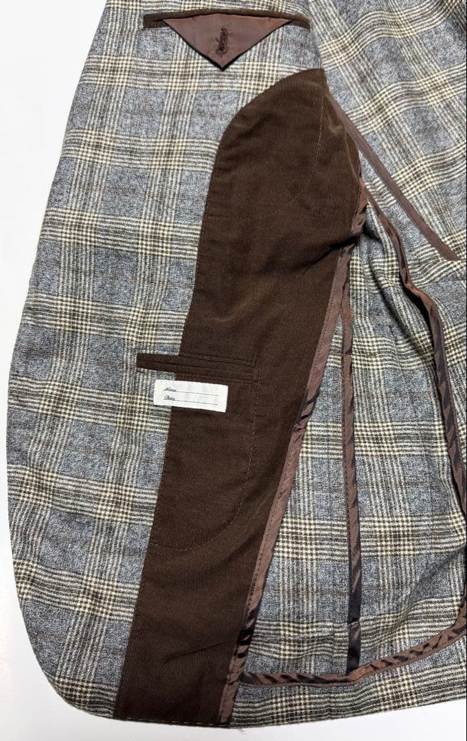 【美品】TAGLIATORE チェック柄ジャケット46(Mサイズ)イタリア製