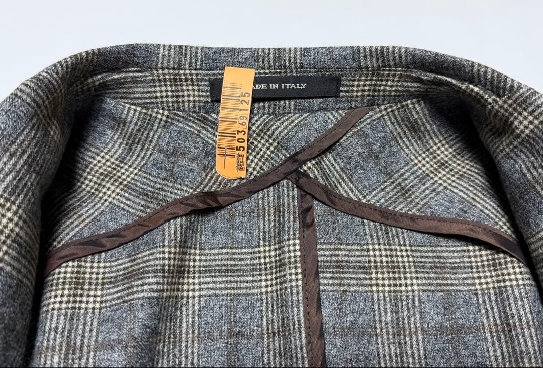 【美品】TAGLIATORE チェック柄ジャケット46(Mサイズ)イタリア製