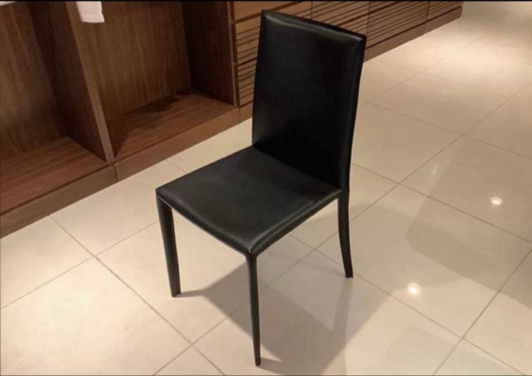 クラスティーナ ダイニング チェア イス 椅子 ブラック 2脚セット 送料込み