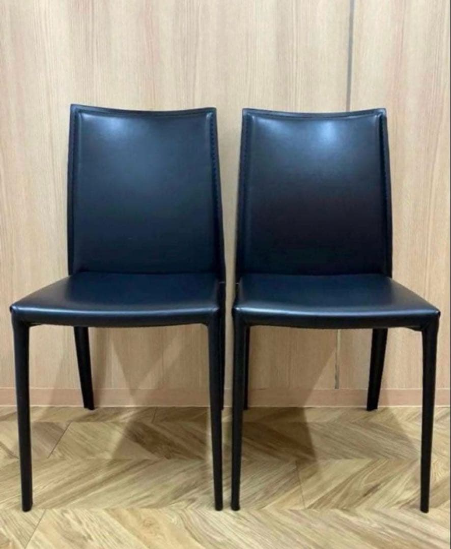 クラスティーナ ダイニング チェア イス 椅子 ブラック 2脚セット 送料込み