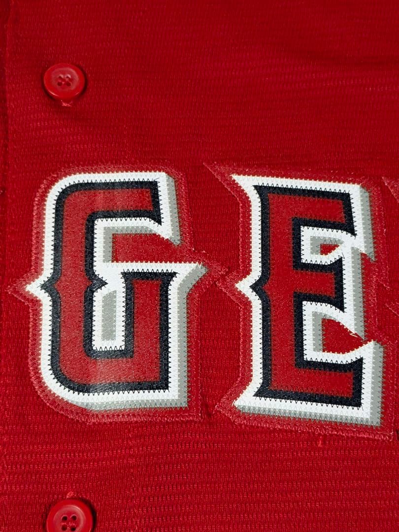 ②USA製 マジェスティック　エンゼルス 大谷翔平 ユニフォーム　Ｍ レッド