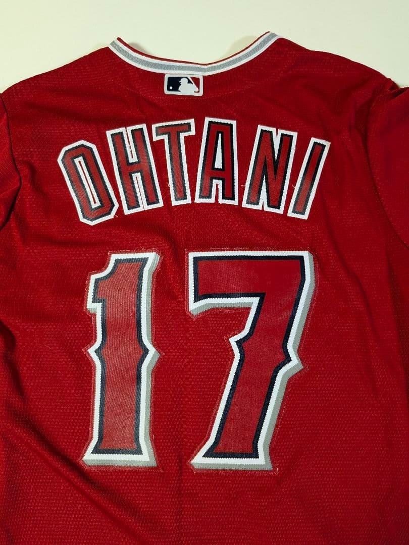 ②USA製 マジェスティック　エンゼルス 大谷翔平 ユニフォーム　Ｍ レッド