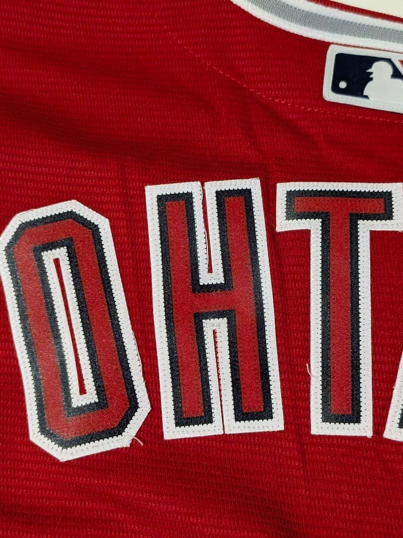 ②USA製 マジェスティック　エンゼルス 大谷翔平 ユニフォーム　Ｍ レッド