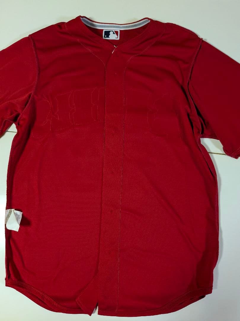 ②USA製 マジェスティック　エンゼルス 大谷翔平 ユニフォーム　Ｍ レッド