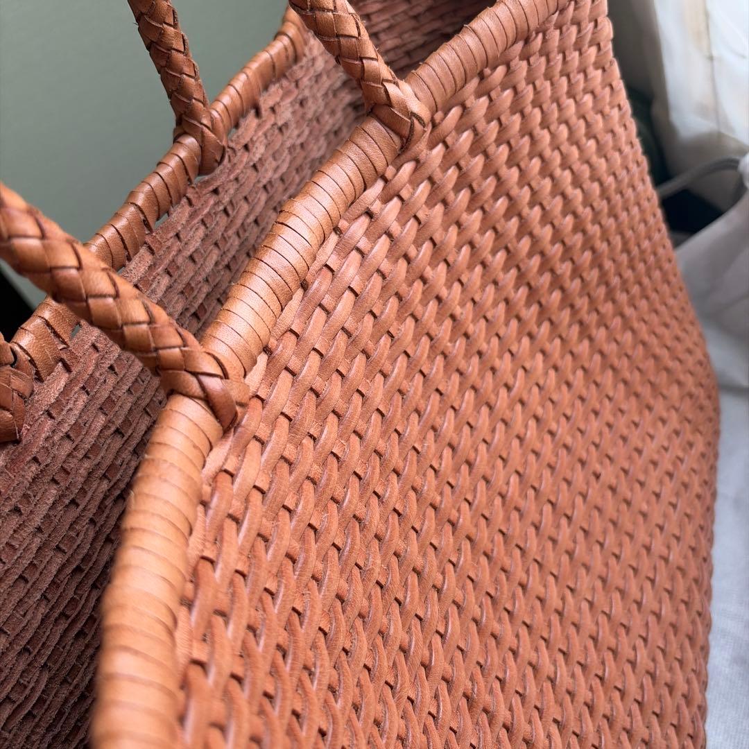 美品　ドラゴン　レザー　メッシュ　かご　バッグ　doragon