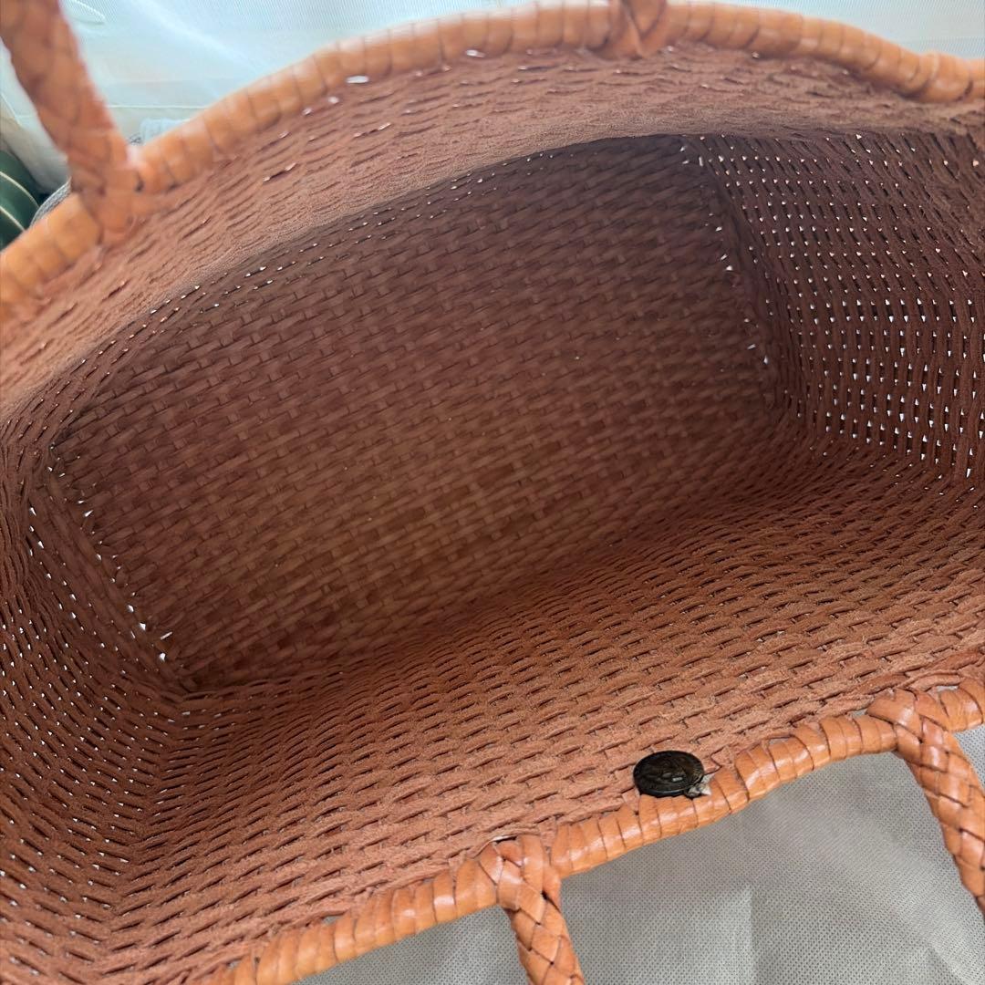 美品　ドラゴン　レザー　メッシュ　かご　バッグ　doragon