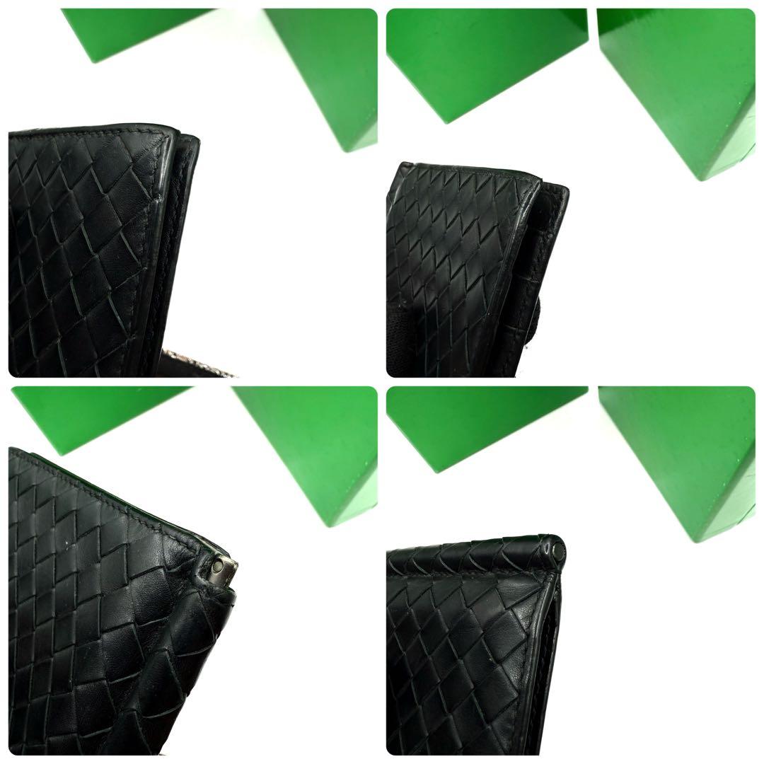 【極美品✨】ボッテガヴェネタ マネークリップ イントレチャート ブラック レザー