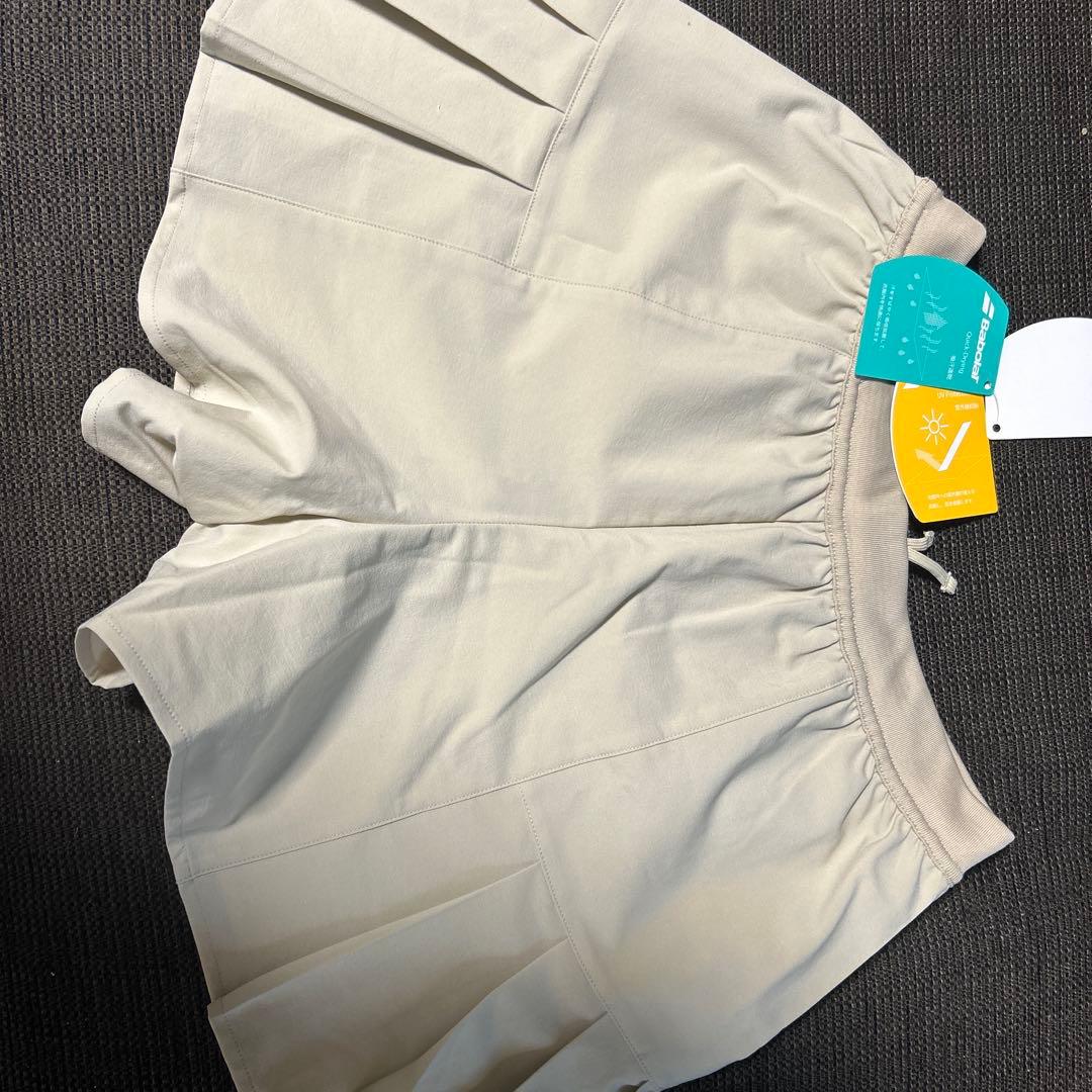 Babolat新作テニスキュロットショートパンツXLベージュレディースアドミラル