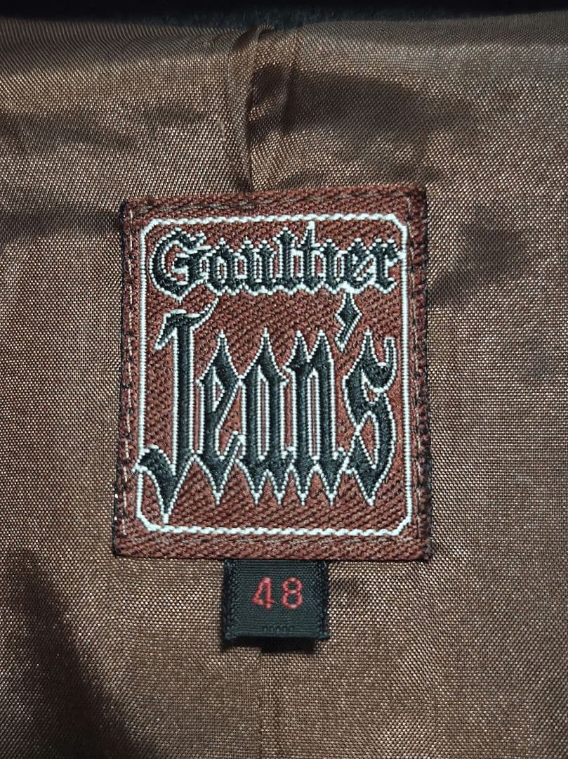 【Gaultier Jean's】 スーパーロングコート　ブラック　48