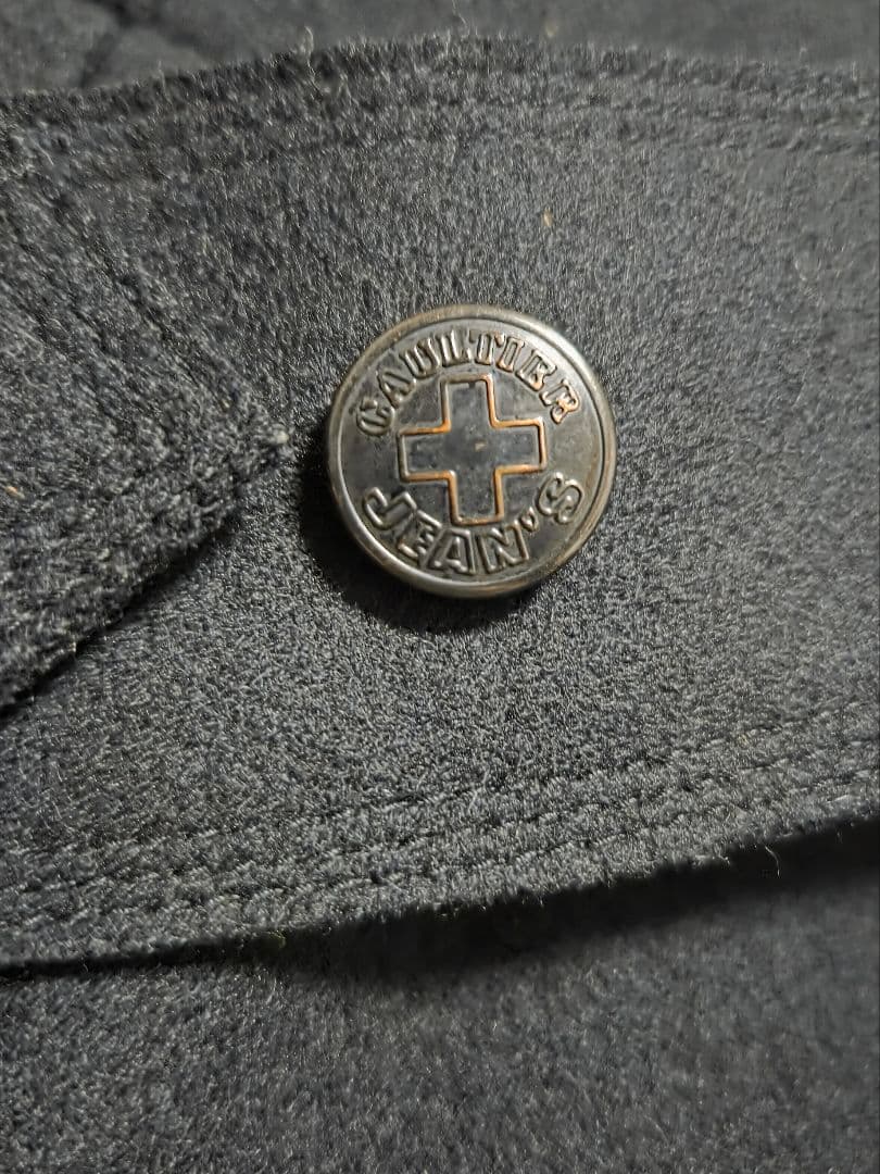 【Gaultier Jean's】 スーパーロングコート　ブラック　48