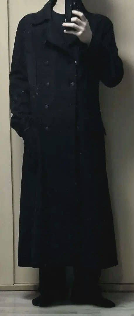 【Gaultier Jean's】 スーパーロングコート　ブラック　48