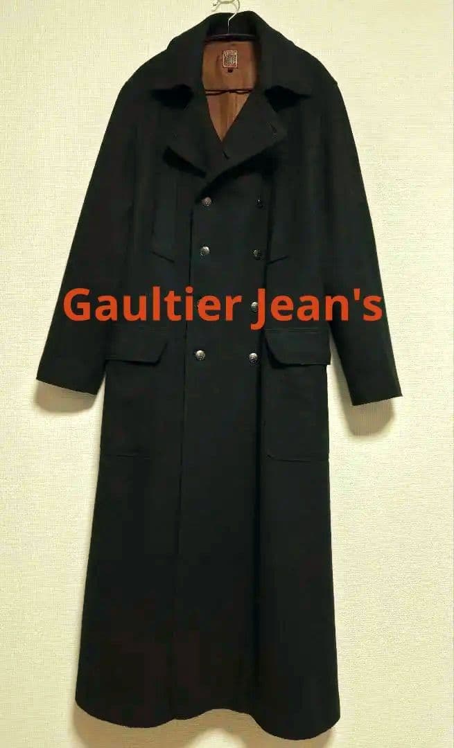 【Gaultier Jean's】 スーパーロングコート　ブラック　48