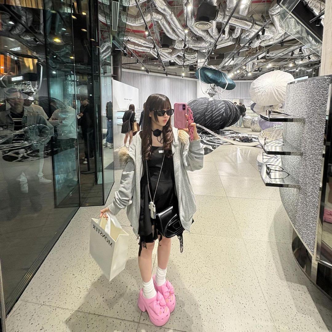 ワンピース ANDWANG Ruffle frill cami onepiece