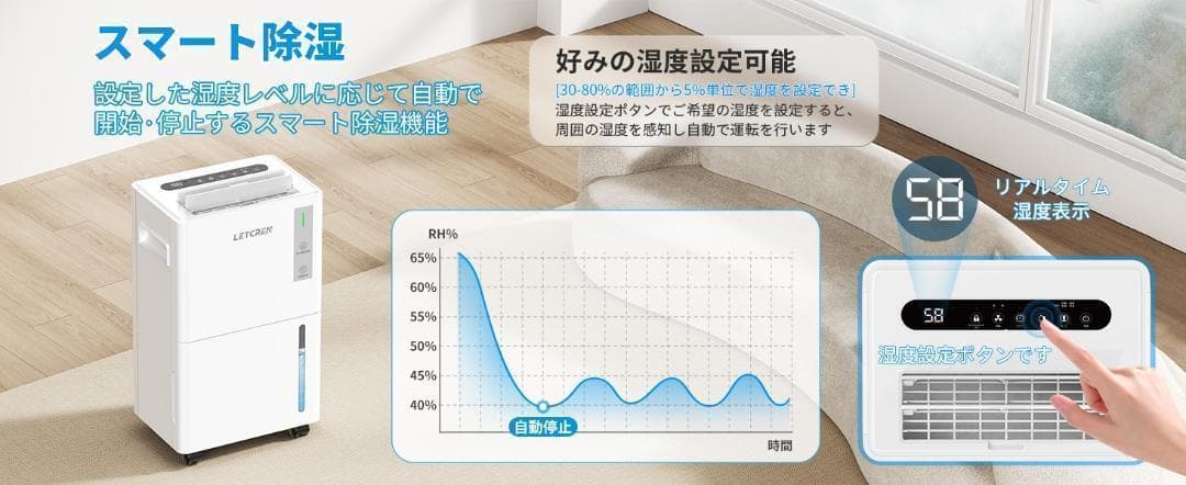 ❣最低価格❣ 除湿機 コンプレッサー式 2Lタンク 排水ホース付き 1441