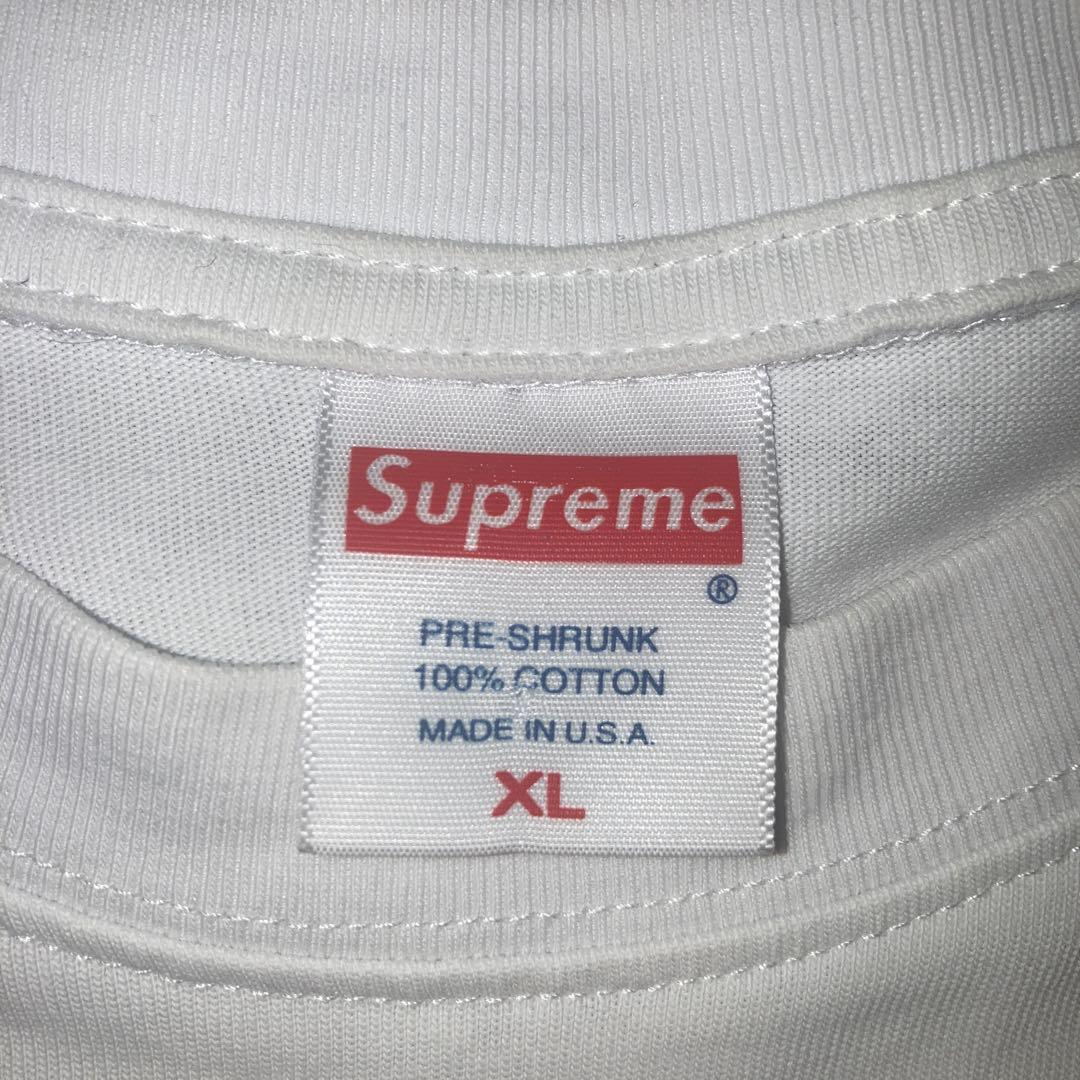Supremeプリント Tシャツ XL ホワイト　ヤングボーイ