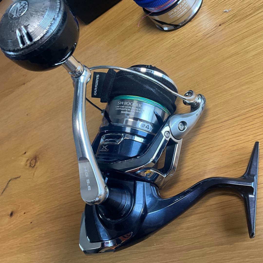 シマノ　ツインパワーsw 8000HG 予備スプール付き
