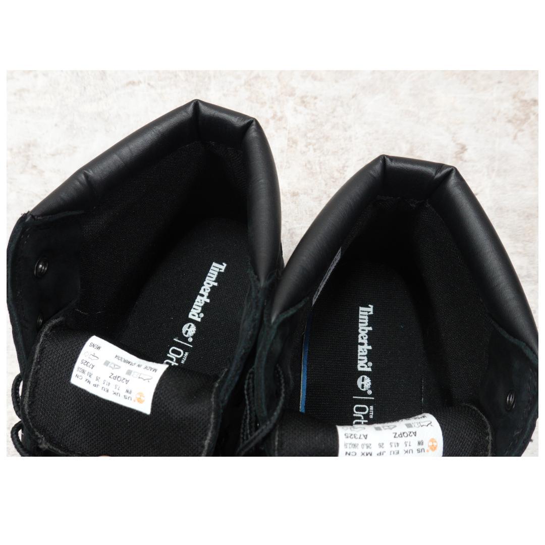 Timberland ベーシック チャッカブーツ WP ブラック 8