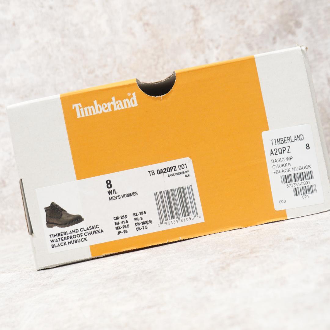 Timberland ベーシック チャッカブーツ WP ブラック 8