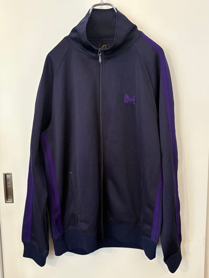 M*O様 Needles ネイビー/パープル ジャージ トラックジャケット　L