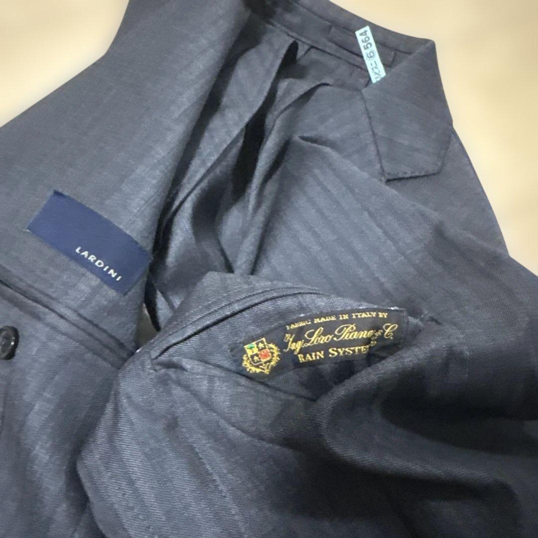 LARDINI loro piana ダークグレー スーツ 46