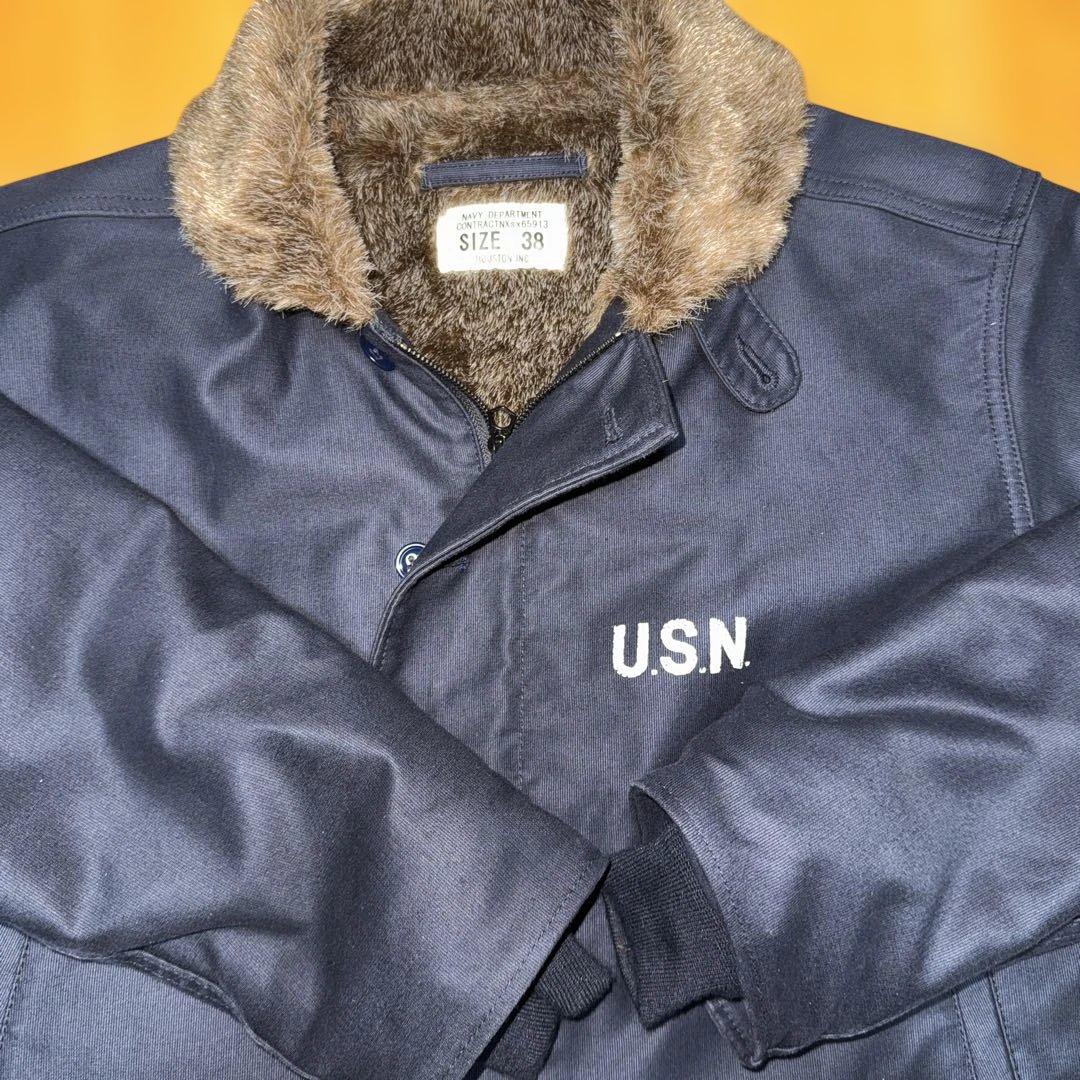 新品最安値ヒューストン N-1 デッキジャケットバズリクソンズ ワイパーインク