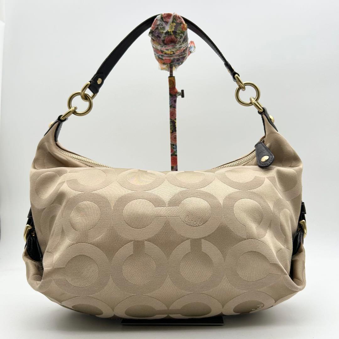 バッグ Coach shoulder bag 2way Op Art Hobo Y2k