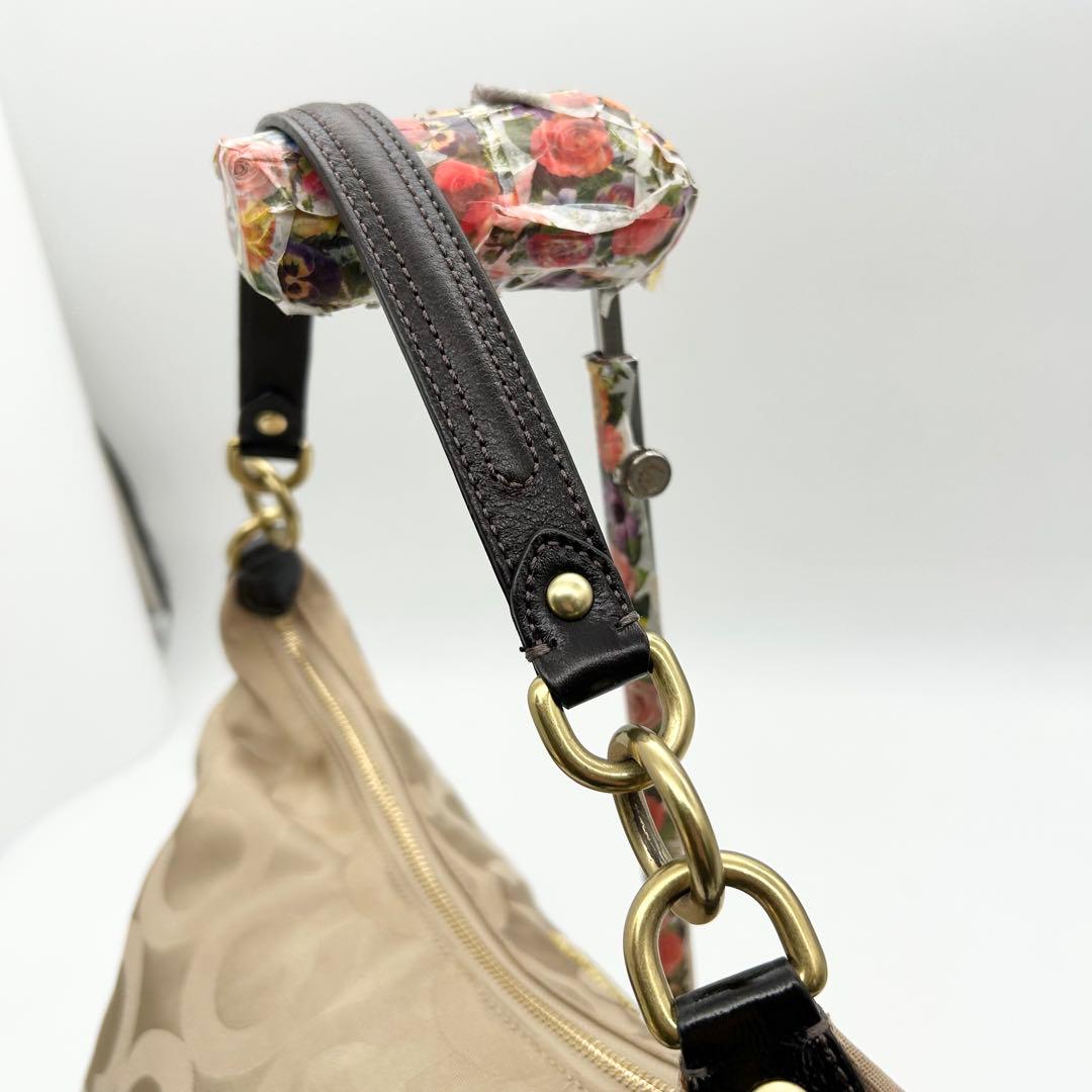 バッグ Coach shoulder bag 2way Op Art Hobo Y2k