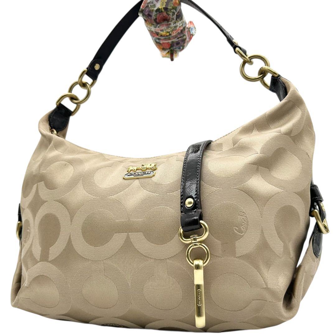 バッグ Coach shoulder bag 2way Op Art Hobo Y2k
