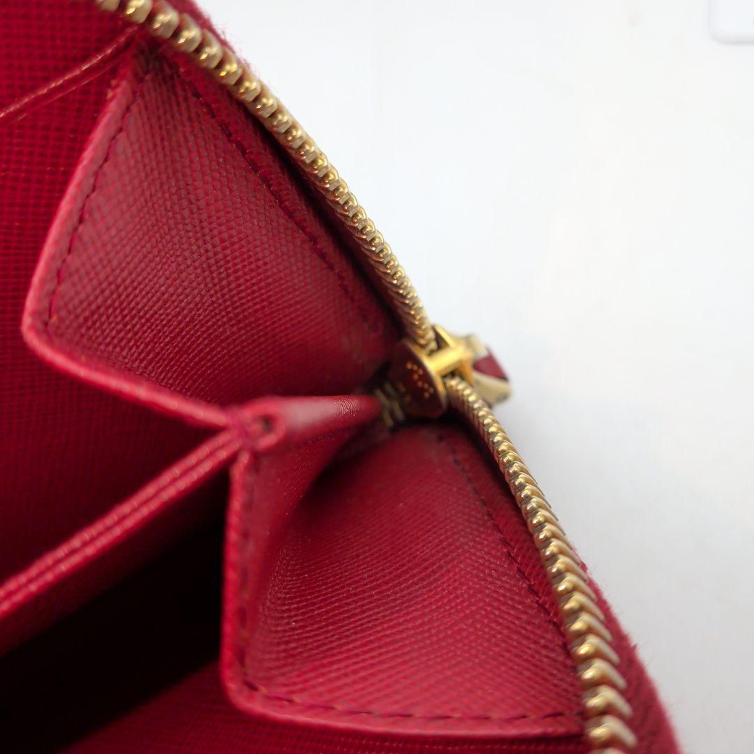 【ギャランディカード有】PRADA 財布 ミニウォレット ケース 赤
