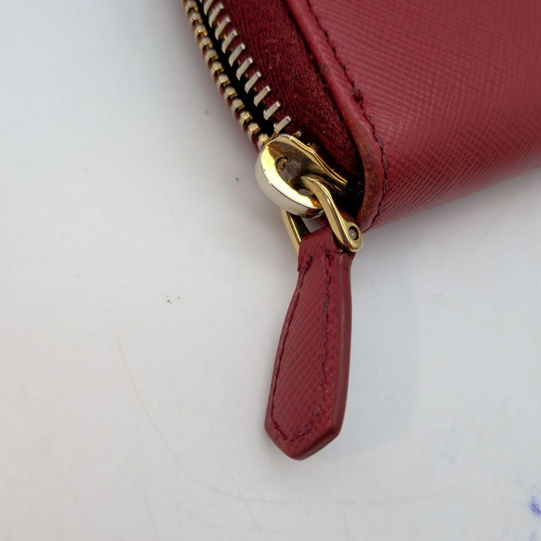 【ギャランディカード有】PRADA 財布 ミニウォレット ケース 赤