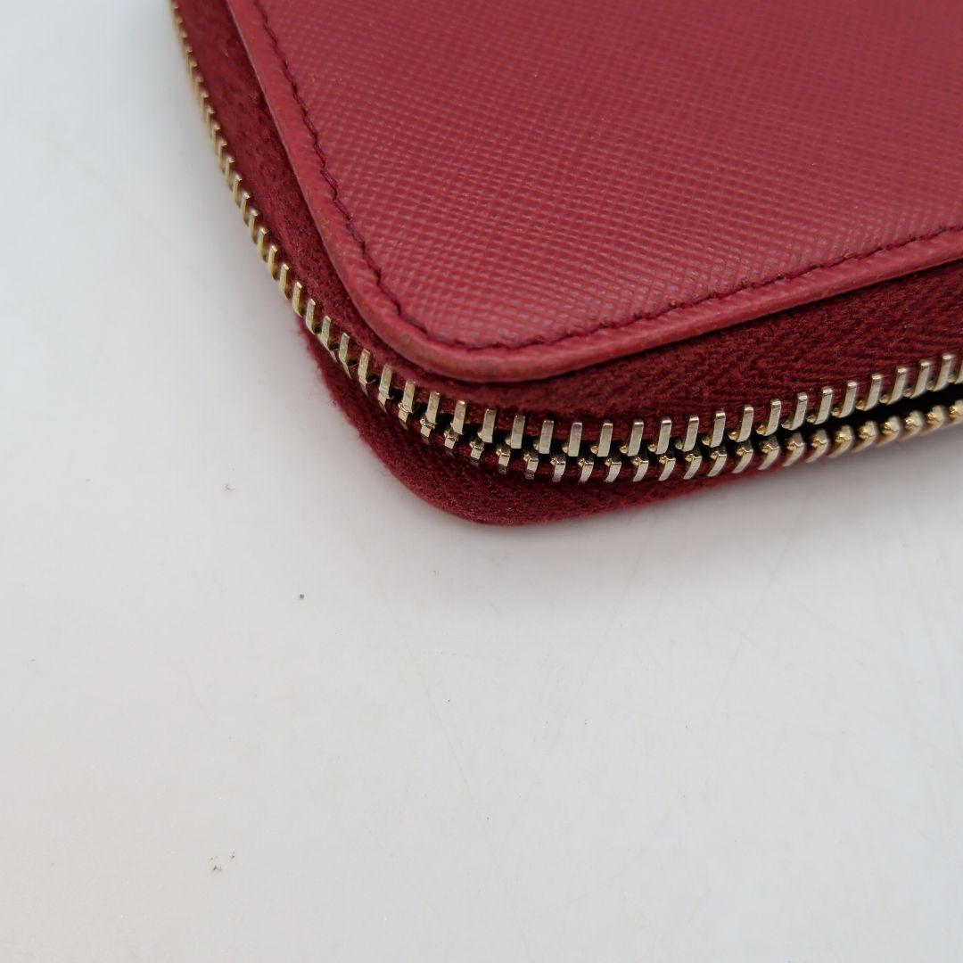 【ギャランディカード有】PRADA 財布 ミニウォレット ケース 赤