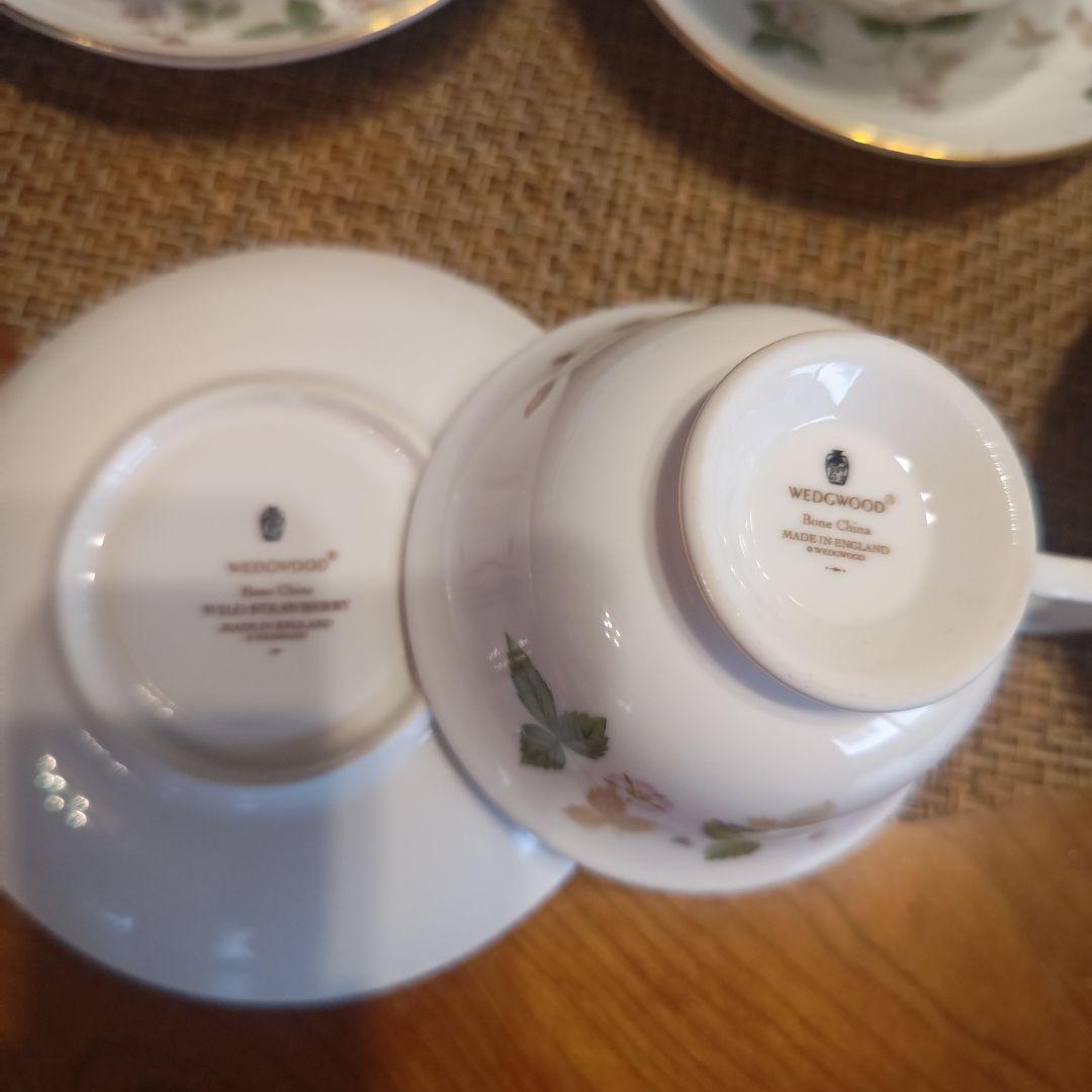  ワイルドストロベリー　カップ&ソーサー　6客セット