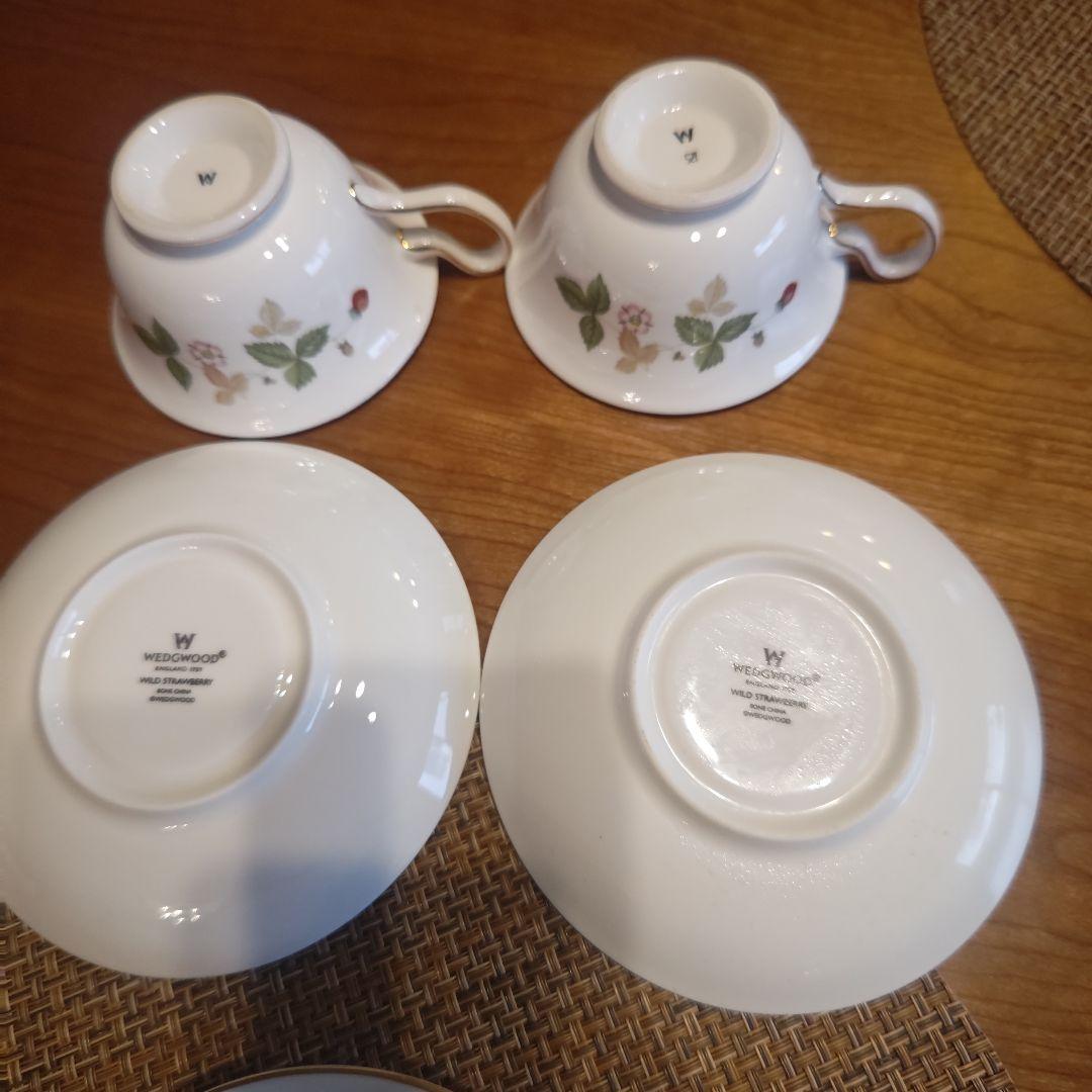  ワイルドストロベリー　カップ&ソーサー　6客セット