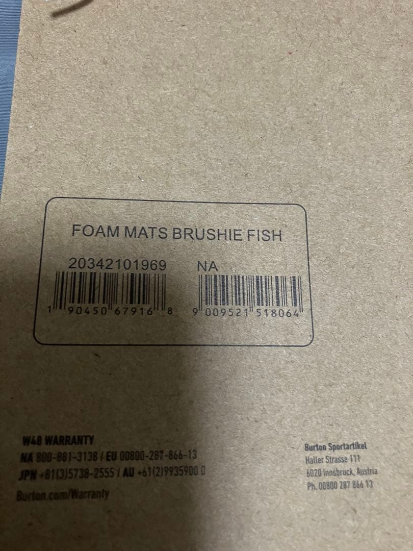 ⭐︎ BURTON トラウトフォームマット デッキパッド バートン TROUT