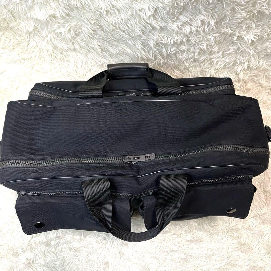 【美品】PORTER アングル ダッフルバッグ 2way 大容量 ブラック