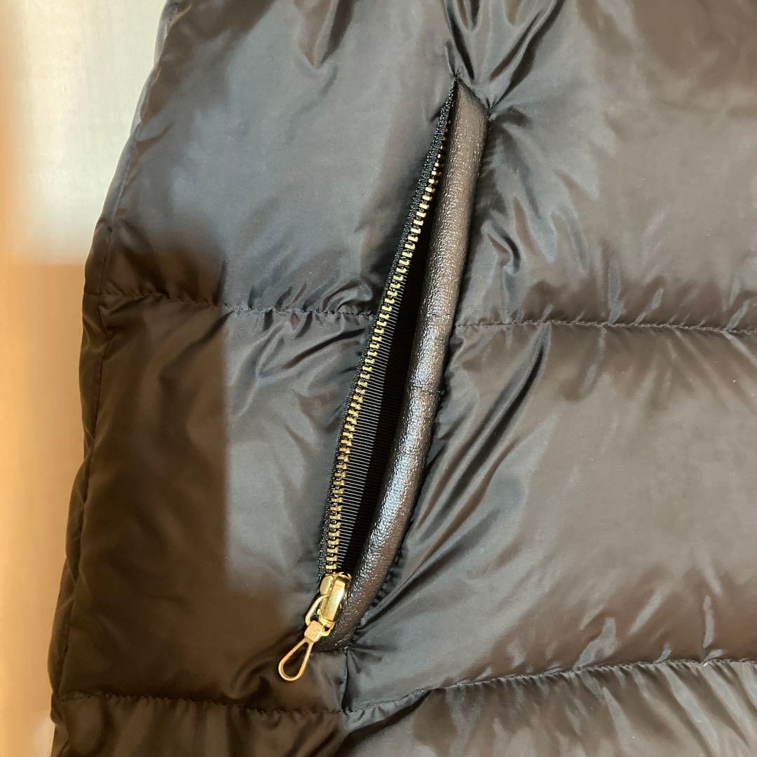 ナノユニバース　nano universe　 西川ダウン ダウンベスト 38 黒