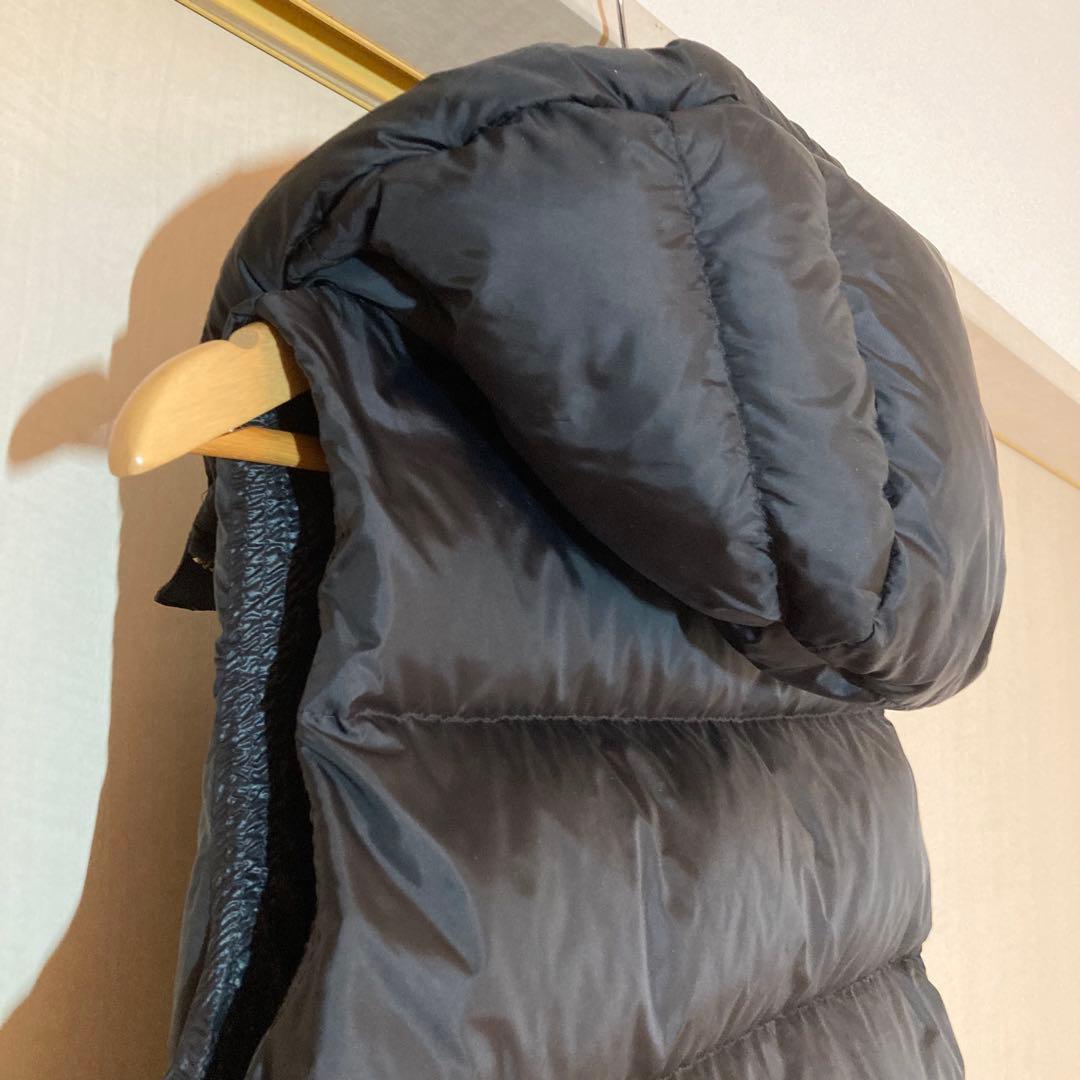 ナノユニバース　nano universe　 西川ダウン ダウンベスト 38 黒