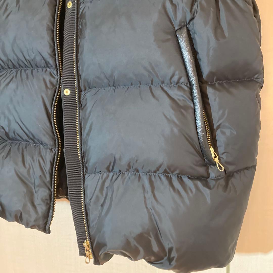 ナノユニバース　nano universe　 西川ダウン ダウンベスト 38 黒