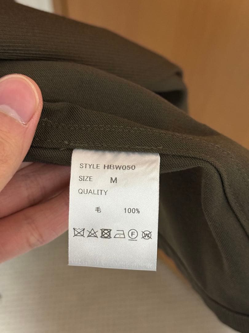 MBハイエンド尾州ウールカバーオール カーキ サイズM