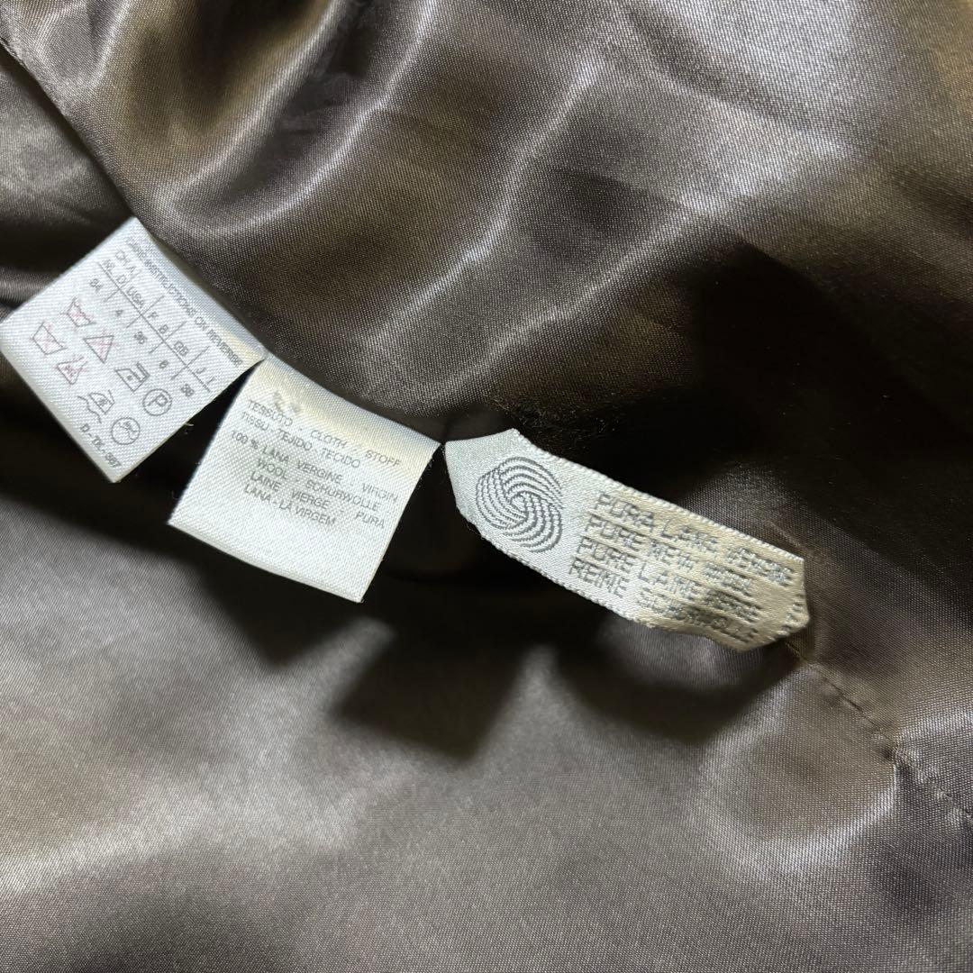 H243 Max Mara マックスマーラ　ダブルチェスターコート　ウール　茶