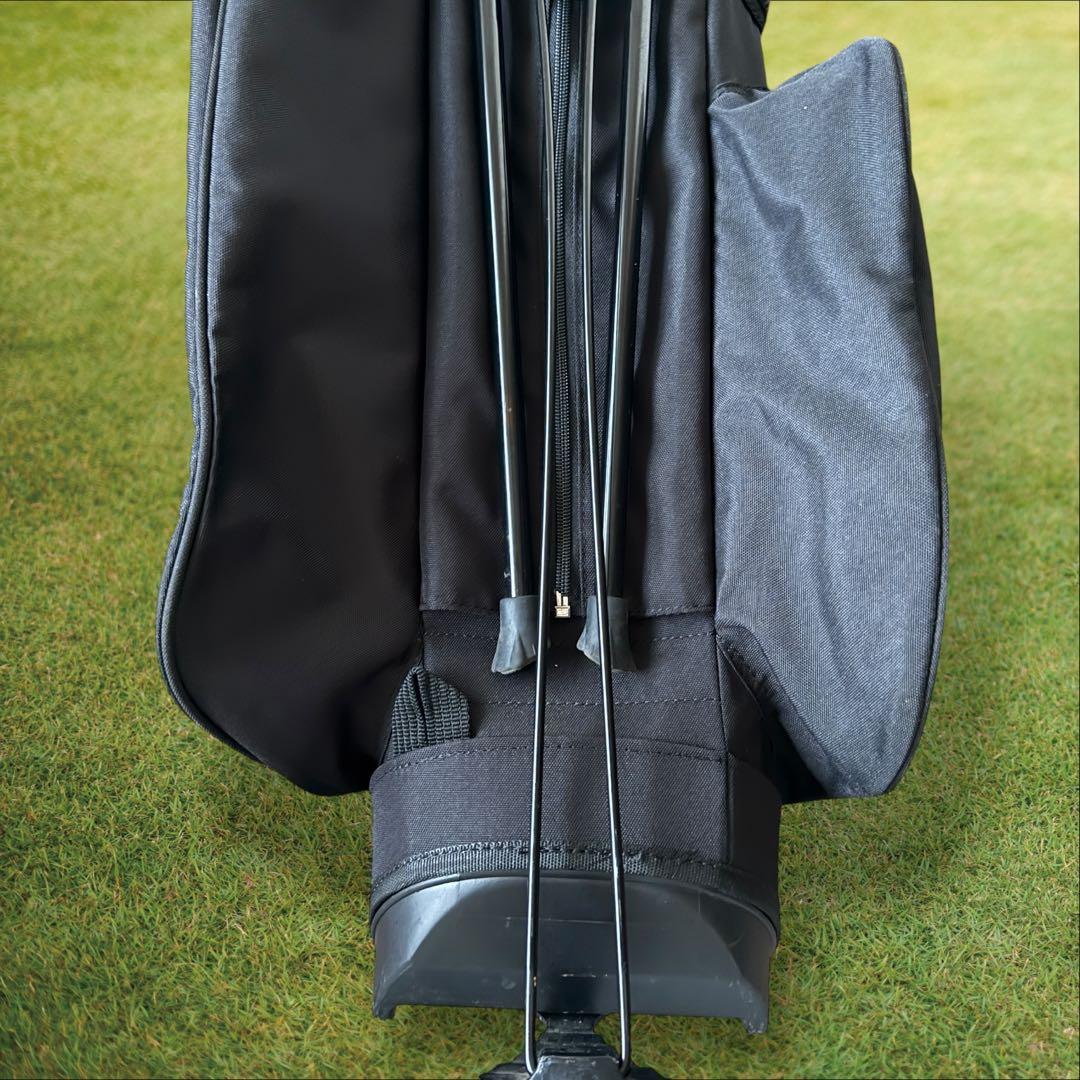 美品　パーリーゲイツ　キャディバッグ　黒　ブラック　ショルダー式　スタンド式