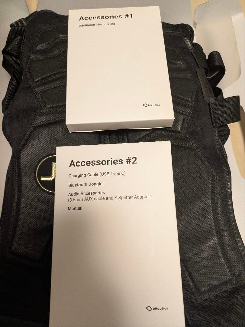 bhaptics tactsuit X40＋Tactosy for arms