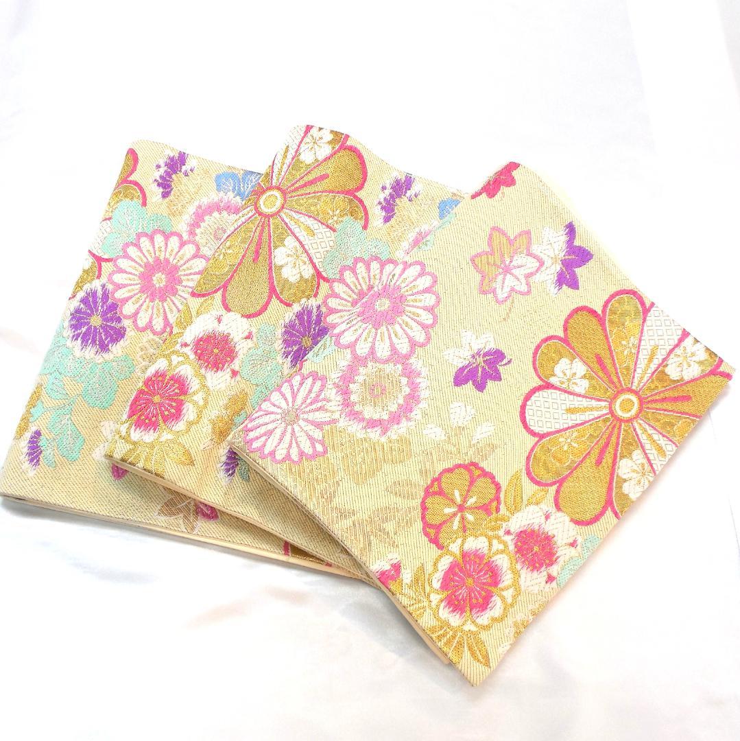 未使用品★洗える振袖　振袖フルセット　成人式　振袖　Ｌサイズ　トール　黄緑　花柄