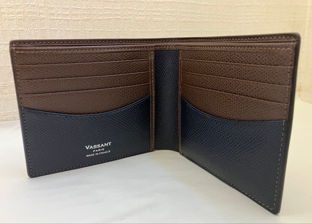 VASSANTヴァッサン 折り財布 小銭入れセット 新品未使用、本革 フランス製